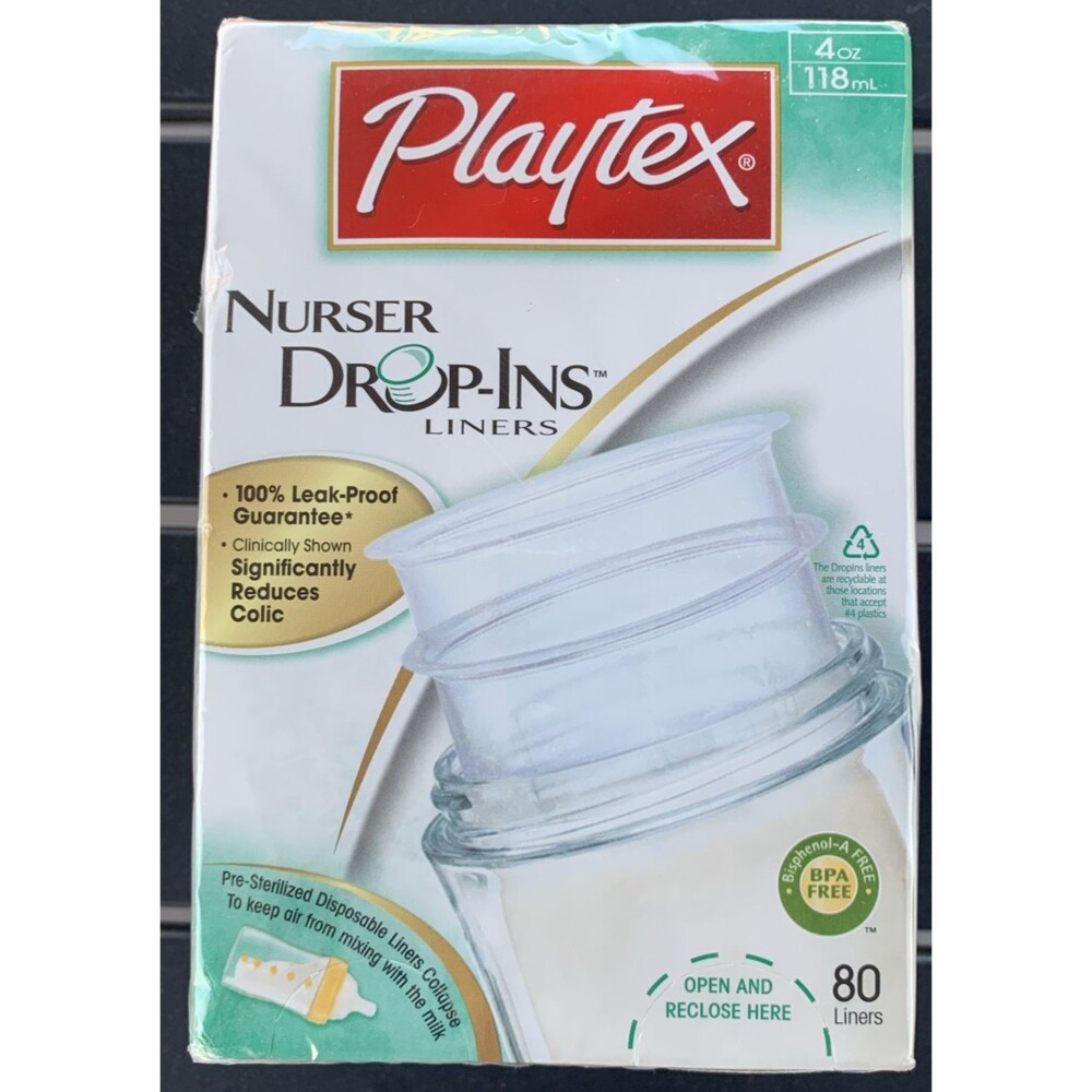 Playtex Baby Nurser Drop In Liners 4 Oz-80 Liners  BPA Free NEW